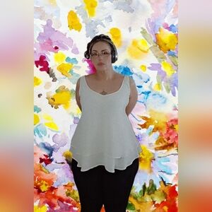 Lane bryant double layered blouse